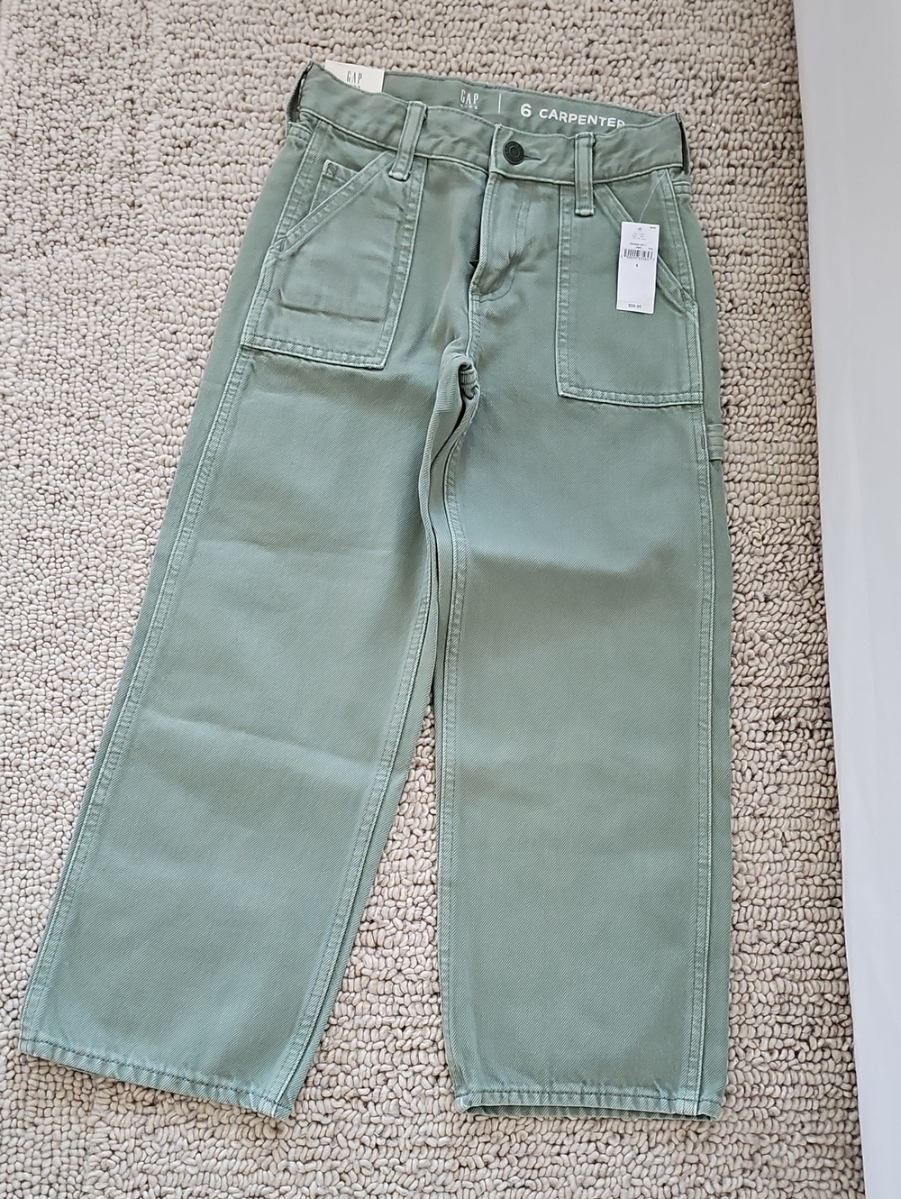 NWT Gap Kids Carpenter Jeans 6